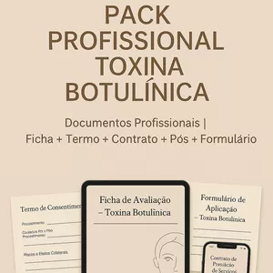 Imagem de capa para o Ebook ✨ Pack Profissional – Toxina Botulínica (Botox)