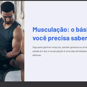Imagem de capa para o Ebook musculação o básico que você precisa saber