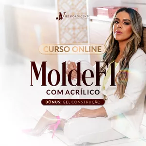 Imagem de capa para o Curso online Curso Online Molde F1 no produto acrílico com Jessica Vicente