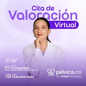 Imagen de portada para Curso online  Cita de Valoración Online con la Ft Julieth Rodríguez @Pelvica.co