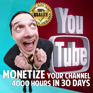 Imagem principal do produto Monetize seu Canal alcançando 4 Mil horas em 30 dias 