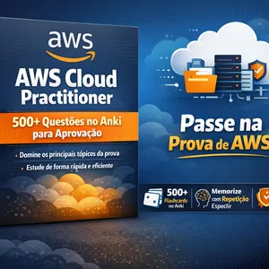 Imagem de capa para o Curso online AWS Cloud Practitioner: 500+ Questões no Anki para Aprovação