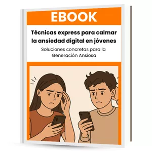 Imagen de portada para Curso online Técnicas Express para Calmar la Ansiedad Digital en Jóvenes 