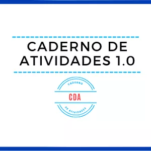 Imagem de capa para o Ebook CDA- Caderno de atividades 1.0 - para as crianças
