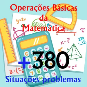 Imagem de capa para o Ebook Apostilado com + de 380 Exercícios com situaçoes problemas