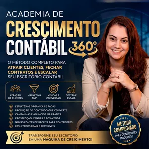 Imagem do curso Academia de Crescimento Contábil 360º - Método para aquisição previsível de clientes para contabilidades/contadores