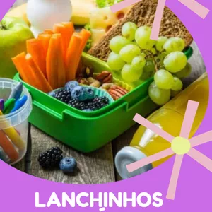 Imagem de capa para o Ebook Lanchinhos Saudáveis para lancheira