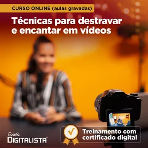 Imagem de capa para o Curso online Curso online Técnicas para destravar e encantar em vídeos