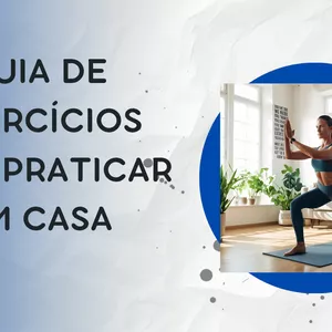 Imagem de capa para o Ebook Exercite-se sem sair de casa!