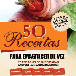 Imagem de capa para o Ebook 50 RECEITAS PARA EMAGRECER!!!