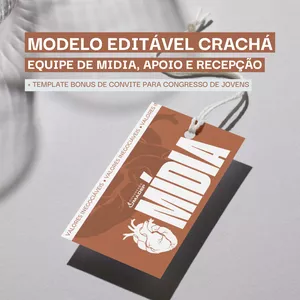Imagem de capa para o Ebook MODELO DE CRACHÁ PARA EVENTO