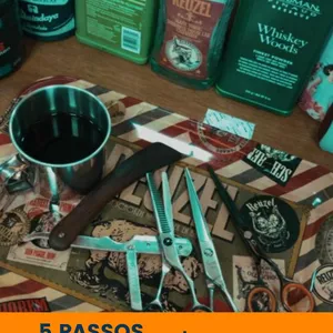 Imagem de capa para o Ebook 5 Passos de Como Ganhar Dinheiro com a Barbearia