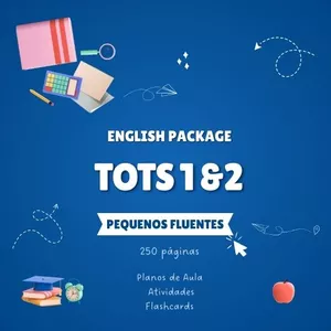 Imagem de capa para o Ebook Pack de Atividades de Inglês para Crianças – Tots 1 &amp; 2