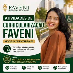 Imagem do curso ATIVIDADES DE CURRICULARIZAÇÃO FAVENI - MODELO DE ENTREGA 02
