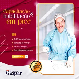 Imagem de capa para o Curso online Capacitação e Habilitação em Implantação de Cateter PICC