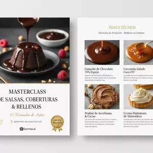 Imagen de portada para Ebook Salsas, Coberturas y Rellenos de Autor: El Toque Final de la Repostería Saludable.