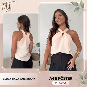 Imagem de capa para o Ebook Blusa Cava Americana