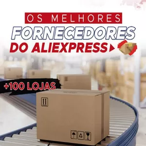 Imagem de capa para o Ebook LISTA COM 100 MELHORES FORNECEDORES ALIEXPRESS DROPSHIPPING