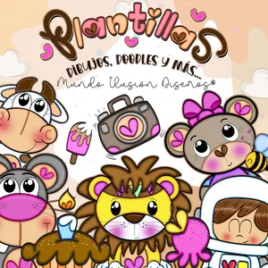 Imagen de portada para Ebook Plantillas de Dibujos, Doodles y más