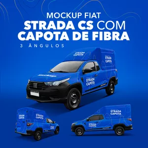 Imagem de capa para o Curso online MOCKUP FIAT STRADA CS COM CAPOTA DE FIBRA - 3 ÂNGULOS