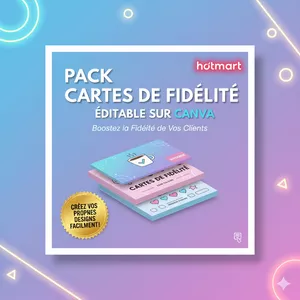 Image de couverture pour le Ebook PACK DE CARTES DE FIDÉLITÉ PREMIUM MODIFIABLES