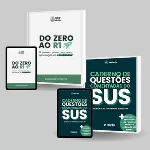 Imagem de capa para o Ebook COMBO: Ebook Do Zero ao R1 + Caderno de questões comentadas SUS