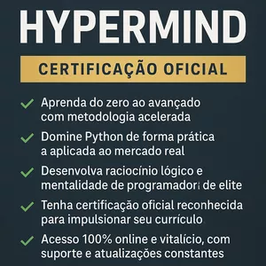 Imagem do curso Python HyperMind – Certificação Oficial 