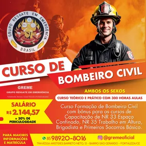 Imagem do curso Curso Formação de Bombeiro Civil