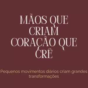 Imagem de capa para o Ebook Mãos que criam, coração que crê