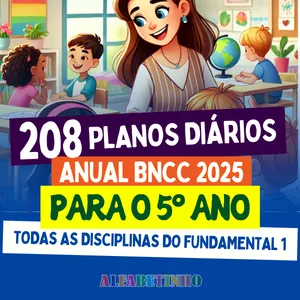 Imagem de capa para o Curso online PLANOS DIÁRIOS - 5º ANO FUNDAMENTAL - BNCC 2025