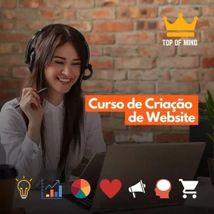 Imagem de Curso - Criação de Website - Plataforma Webnode criado por Top Of Mind na hotmart