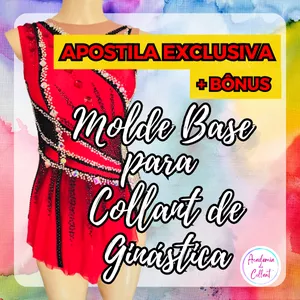 Imagem de capa para o Ebook Apostila Molde Base para Collant de Ginástica – Passo a Passo Completo