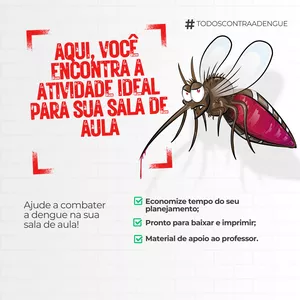 Imagem de capa para o Ebook Atividade relacionada à dengue/Aedes Aegypt