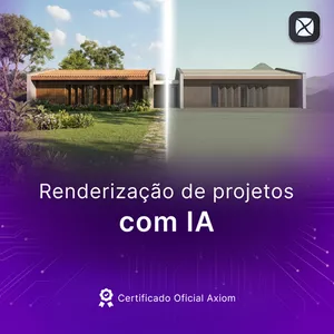 Imagem de capa para o Curso online Renderização de projetos com IA