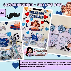 Imagem de capa para o Ebook 💙Lembrancinha - Dia dos Pais💙