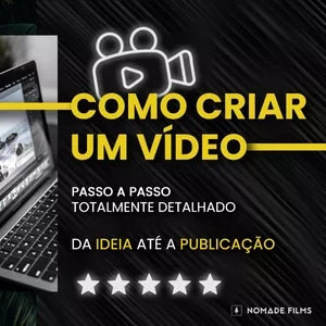 Imagem de capa para o Ebook Como criar um vídeo (da ideia à publicação) - O Guia definitivo