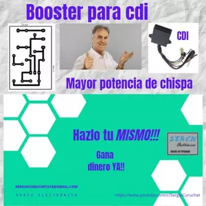 Imagem principal do produto BOOSTER, Aumenta la potencia de tu CDI. Mayor chispa=Mayor potencia
