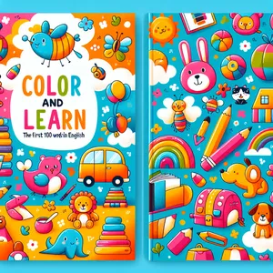 Imagen de portada para Ebook Colorea y aprende las primeras 100 páginas en inglés.