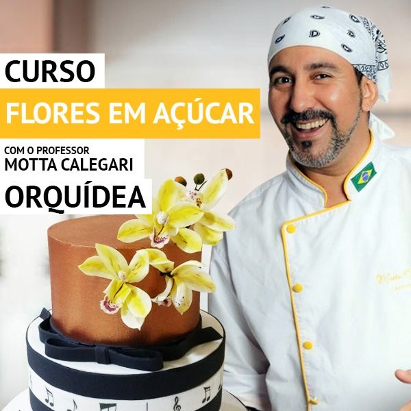 Imagem do curso Flores de Açúcar - Aprenda a fazer uma Orquídea Cymbidium