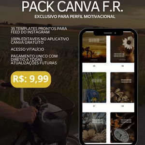 Imagem de capa para o Ebook Pack canva F.R.