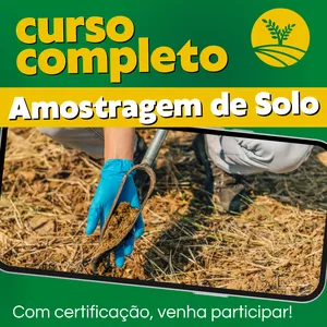 Imagem de capa para o Curso online Curso Amostragem de Solo