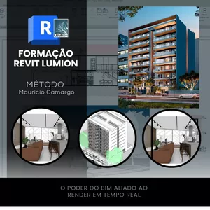 Imagem de capa para o Curso online Formação Revit + Lumion para Revit