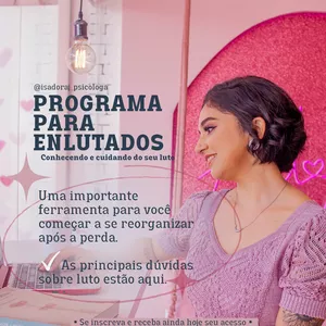 Imagem de capa para o Curso online Programa para enlutados: Conhecendo e cuidando do seu luto