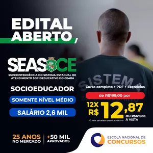Imagem de capa para o Curso online SEAS CE (Superintendência do Sistema Estadual de Atendimento Socioeducativo do Ceará) - Socioeducador