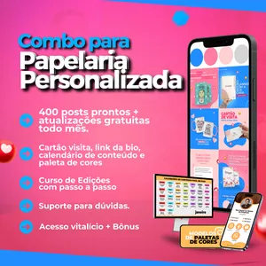 Curso Combo para Papelaria Personalizada