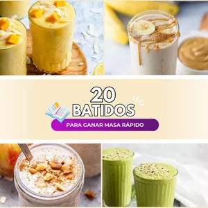 Imagen de portada para Curso online 20 Batidos para Ganar Masa Rápido 