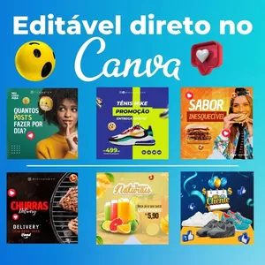 Imagem de capa para o Curso online Pack Canva Pronto e Editável