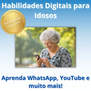 Imagem de capa para o Ebook Curso de Habilidades Digitais para Idosos