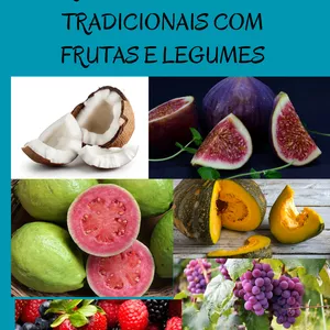 Imagem de capa para o Ebook RECEITAS DE DOCES COM FRUTAS E LEGUMES