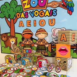 Imagem de capa para o Ebook Kit Zoo das Vogais